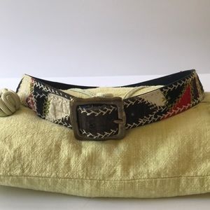 Lucky brand embroidered belt size32”